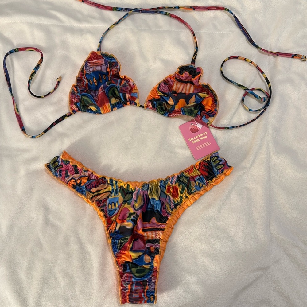 Strawberry Milk Mob Bikini - Never Worn, NWT